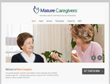 Tablet Screenshot of maturecaregivers.com